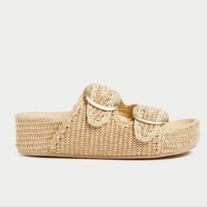 LOEFFLER RANDALL THEO SANDALS - NATURAL SZ 8.5